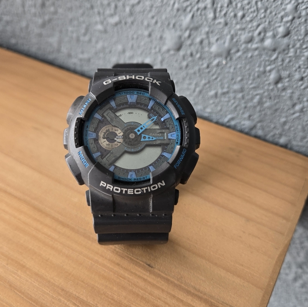 G-Shock Dual-Tone Gray and Blue Watch